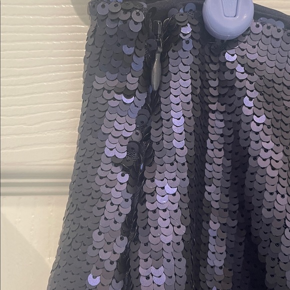 Sequin Banana Republic Blue Mini Skirt - Picture 4 of 10
